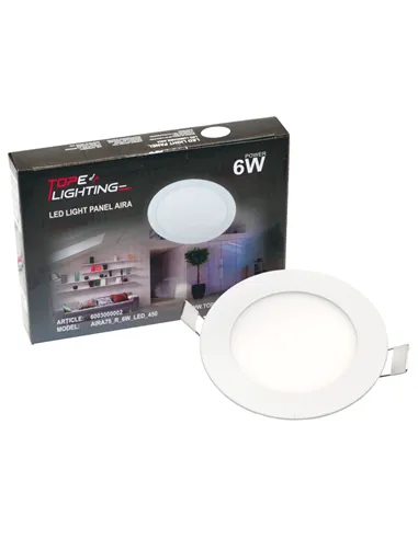 Recessed Round LED Panel "AIRA" 6W