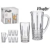 Ąsočio ir stiklinių komplektas Vivalto 41053 Skaidrus stiklas 250 ml