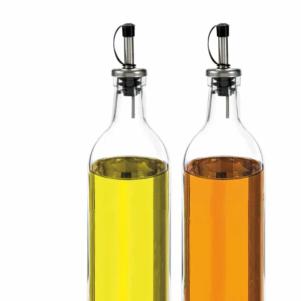 Eļļas un etiķa komplekts Vivalto Caurspīdīgs Stikls Silikona 500 ml 5,7 x 29,5 x 5,7 cm 12 x 31 x 6 cm 2 gb.