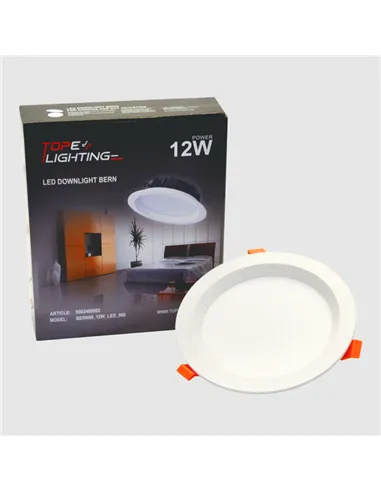 Recessed round LED luminaire "BERN" 12W