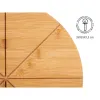 Leikkuulauta Kinvara Ruskea 35,2 x 4 x 35,2 cm Pizza