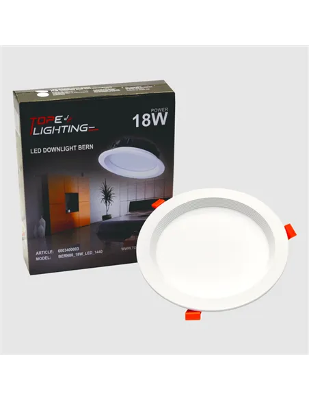 Recessed round LED luminaire "BERN" 18W