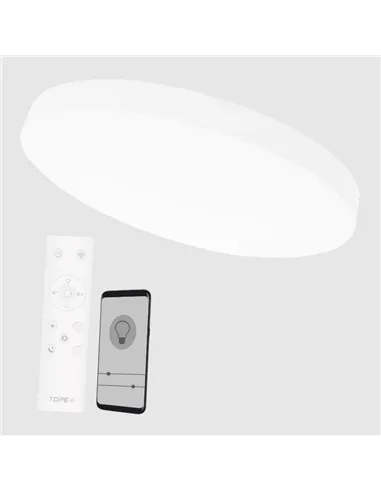 Ceiling mounted white LED luminaire "BOSTON" 2x48W