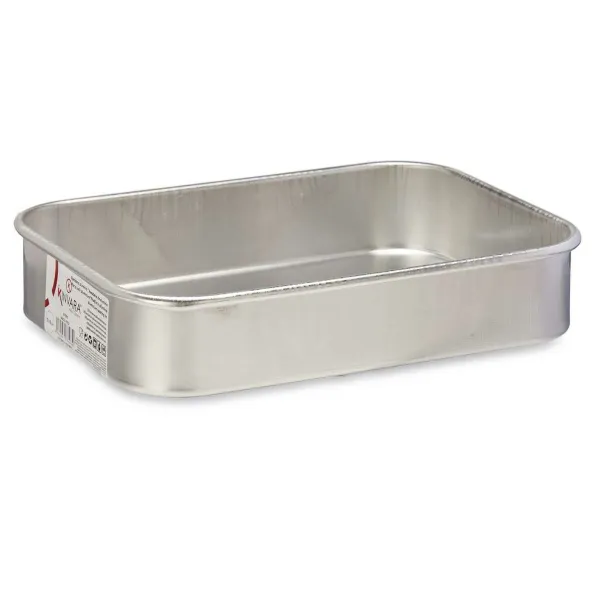 Roasting Tin Kinvara Silver Aluminium 26 X 5 X 19 CM