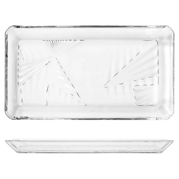 Поднос Pasabahce 5798222 Прозрачный Cтекло Стеклянный 12 x 1,8 x 21,8 cm