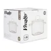 Casserole with Lid Vivalto Transparent Borosilicate Glass 15,4 x 16,8 x 20,5 cm
