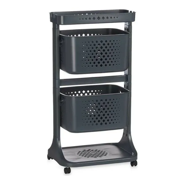 Daržovių vežimėlis Kinvara Antracito polipropileno Plastmasinis 38 x 81,2 x 43,6 cm 35 x 82 x 43 cm