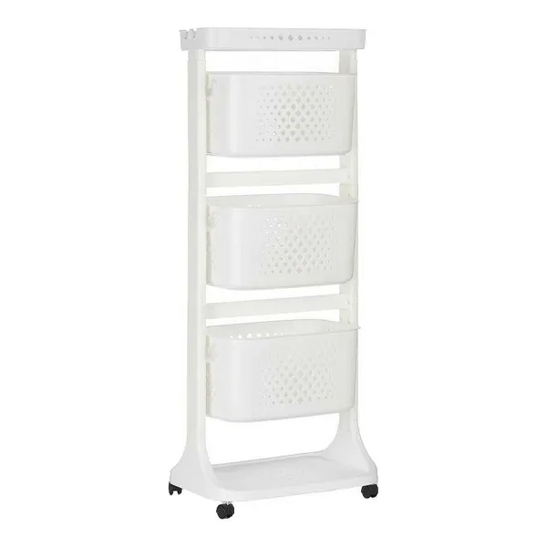 Kasviskärry Kinvara Valkoinen polypropeeni Muovinen 33 x 112 x 41 cm 33 x 11,2 x 42 cm