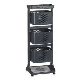 Передвижная тумба Kinvara Антрацитный полипропилен Пластик 33 x 11,2 x 42,5 cm 33 x 11,2 x 42 cm