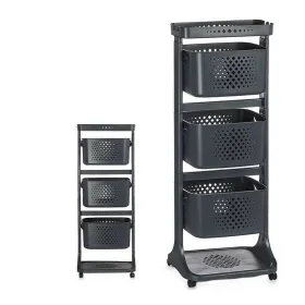 Daržovių vežimėlis Kinvara Antracito polipropileno Plastmasinis 33 x 11,2 x 42,5 cm 33 x 11,2 x 42 cm