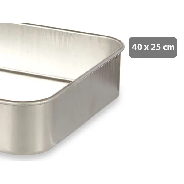Roasting Tin Kinvara Silver Aluminium 26 x 6,5 x 41 cm 41 x 6,5 x 26 cm