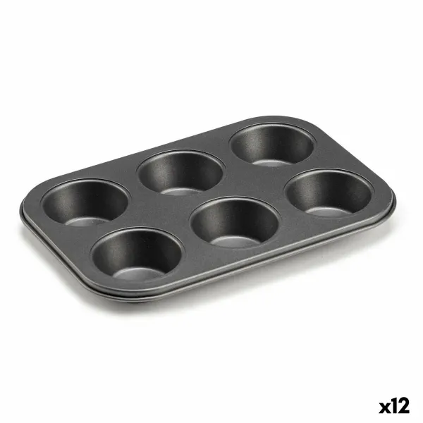 Krāsns Veidne Kinvara Tumši pelēks 18,7 x 3,5 x 26,5 cm (6 Daudzums) (12 gb.)