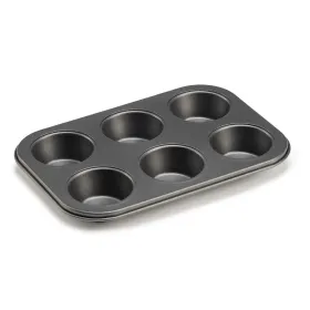 Oven Mould Kinvara Dark grey 18,7 x 3,5 x 26,5 cm (6 Pieces) (12 Units)