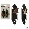 Tin opener Black Silver 1 x 15 x 9 cm 9 x 15 x 1,5 cm (12 Units)