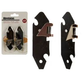 Konservu nazis Melns Sudrabains 1 x 15 x 9 cm 9 x 15 x 1,5 cm (12 gb.)