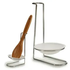 Spoon Rest Kinvara polypropylene Iron 10 x 18 x 11 cm Silver (24 Units)