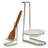Spoon Rest Kinvara polypropylene Iron 10 x 18 x 11 cm Silver (24 Units)