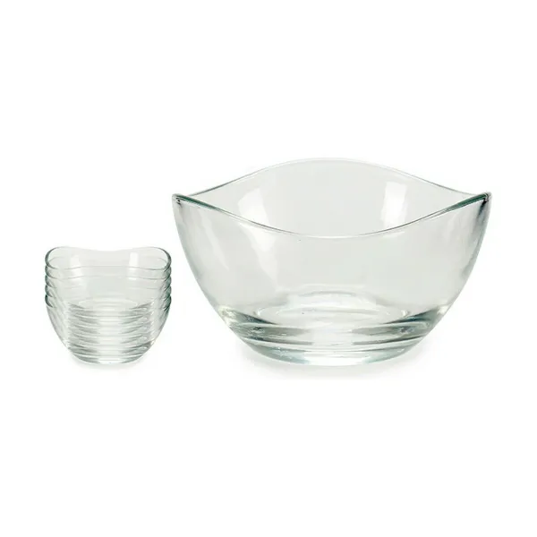 Snack Bowl Vivalto Transparent Glass 460 ml 12 x 6 x 12 cm (6 Units)