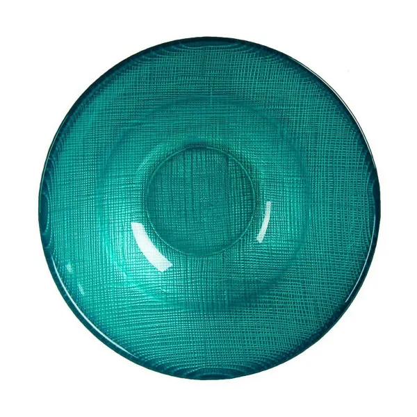 Bowl Vivalto Turquoise Glass Ø 15 cm (6 Units)