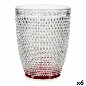Lasi Vivalto Punainen Läpinäkyvä Lasi Pisteet 300 ml (6 osaa)