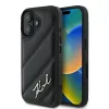 Karl Lagerfeld Quilted Signature - Case for iPhone 16 (black)