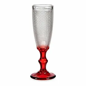 Samppanjalasi Vivalto Punainen Läpinäkyvä Lasi 180 ml Pisteet (6 osaa)