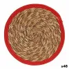 Stalo kilimėlis Gift Decor Raudona Natūralus Natūralus pluoštas 30 x 1 x 30 cm (48 vnt.)