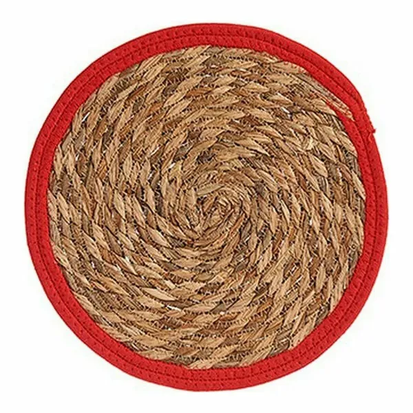 Stalo kilimėlis Gift Decor Raudona Natūralus Natūralus pluoštas 30 x 1 x 30 cm (48 vnt.)