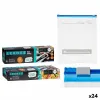 Set of Reusable Hermetically-sealed Bags Leknes Transparent Polyethylene 3 L 24,5 x 0,01 x 31,5 cm 28 x 7,5 x 4,5 cm Multi-use Z