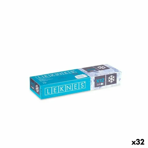 Ice bags Leknes Blue Polyethylene 20,5 x 6 x 3 cm (32 Units)