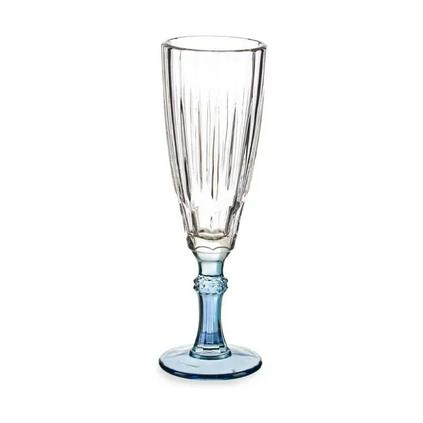 Бокал для шампанского Vivalto Exotic Синий Стеклянный 170 ml (6 штук)