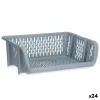 Vegetable basket Kinvara Grey polypropylene 30 x 13,5 x 38,7 cm (24 Units)