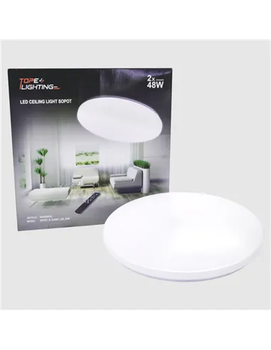 Round LED wall luminaire "SOPOT" 2x48W