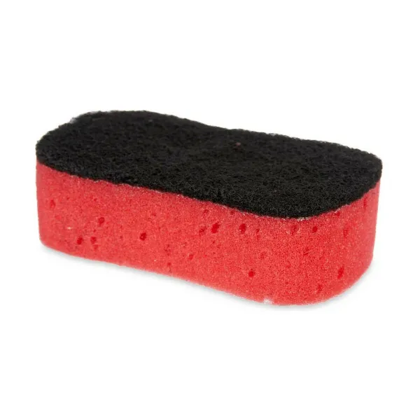Mazgāšanas spilventiņš Melns Sarkans Poliuretāns Putas Abrazīvā šķiedra 7,3 x 4 x 12,3 cm (40 gb.)