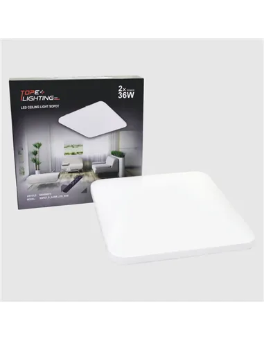 Square LED wall luminaire "SOPOT" 2x36W