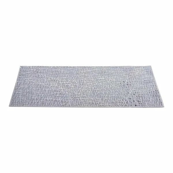 Stalo kilimėlis Kinvara Sidabras Plastmasinis 30 % Poliesteris 45 x 0,01 x 30 cm (12 vnt.)