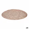 Tabletti Kinvara Pinkki Muovinen Ø 38 cm (12 osaa)