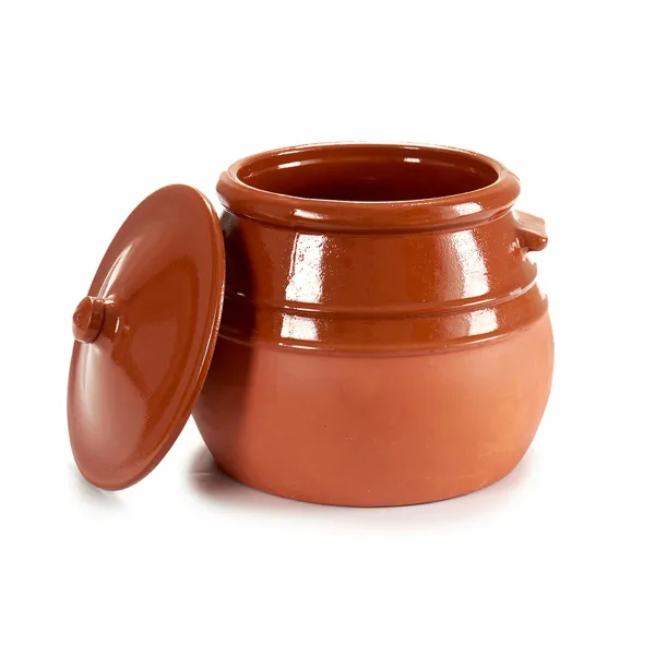 Puodai su dangteliu La Dehesa Keptas molis 3,5 L 23 x 22 x 23 cm 23 x 23 x 23 cm (4 vnt.)