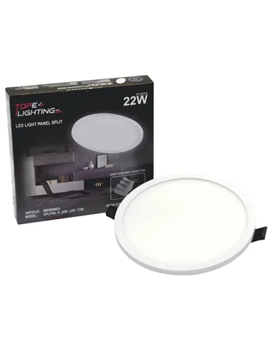 Mounted round LED panel "SPLIT" 22W