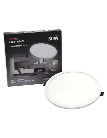 Mounted round LED panel "SPLIT" 30W