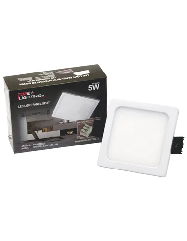 5W recessed square LED panel "SPLIT"