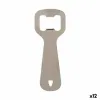 Bottle opener Kinvara Silver Stainless steel 11 x 4 x 0,5 cm 11 x 18,5 x 0,05 cm (12 Units)