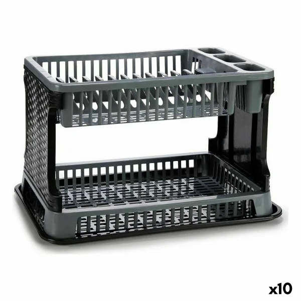 Draining Rack for Kitchen Sink Kinvara Grey 44,5 x 30,3 x 27 cm 44,5 x 8,7 x 30,3 cm (10 Units)