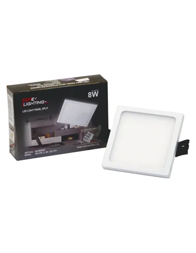 SPLIT 8W recessed square LED panel