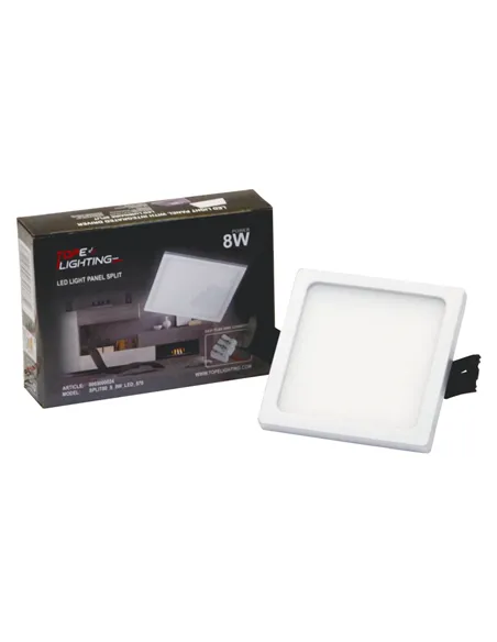 SPLIT 8W recessed square LED panel