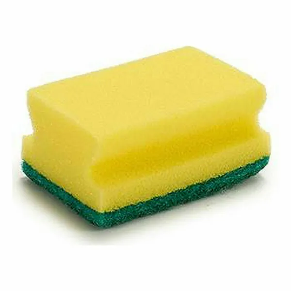 Pesusieni Keltainen Vihreä Synteettinen kuitu 4 x 9 x 6,5 cm (96 osaa)
