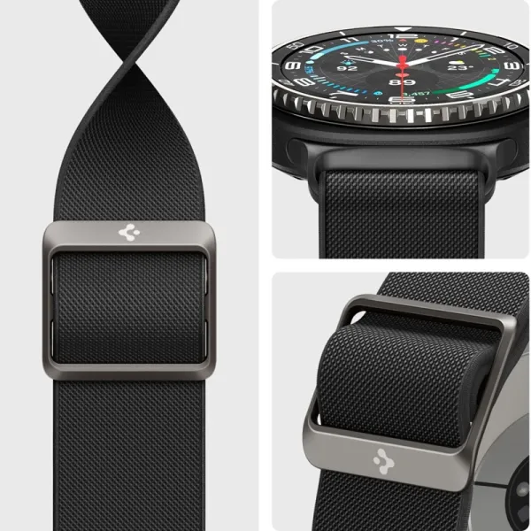 Spigen Fit Lite - Strap for Samsung Galaxy Watch 8 / 8 Classic 40 / 44 / 46 mm (Black)