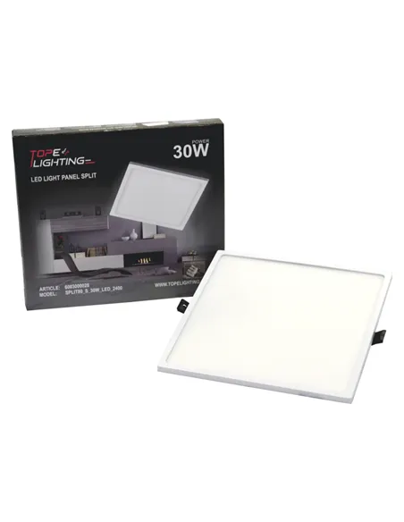 Recessed square LED panel "SPLIT" 30W