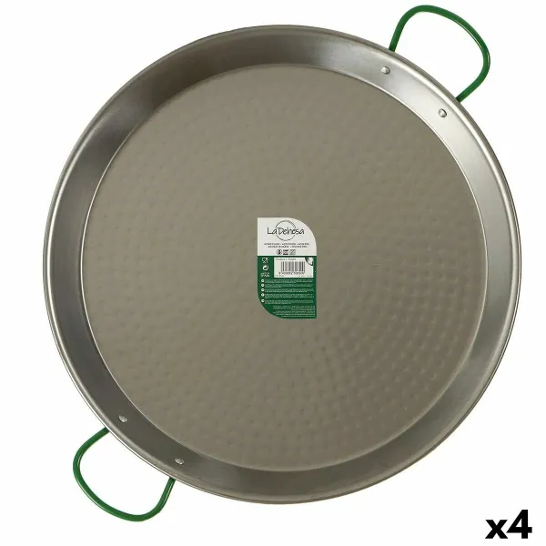 Pan La Dehesa Silver Polished Steel Ø 60 cm 73 x 6 x 59 cm 59 x 6 x 73 cm (4 Units)