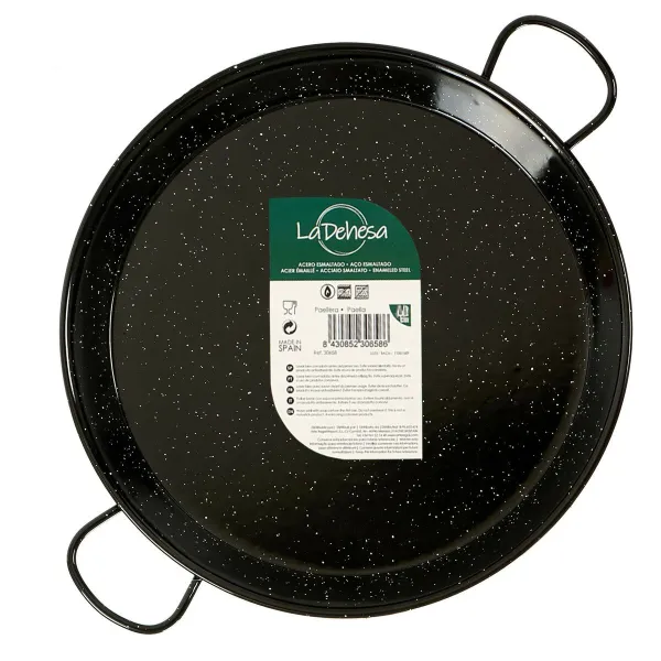 Pan La Dehesa Black Enamelled Steel Ø 34 cm 45 x 5,5 x 34 cm (6 Units)